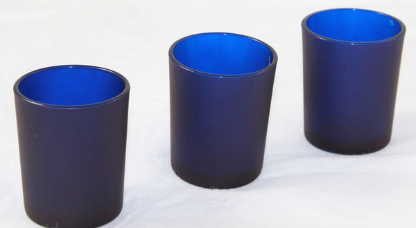 My Decorations Blue Frosted Glass Votive Tealight Candle Holders 10 Pack Seasonal Decorations