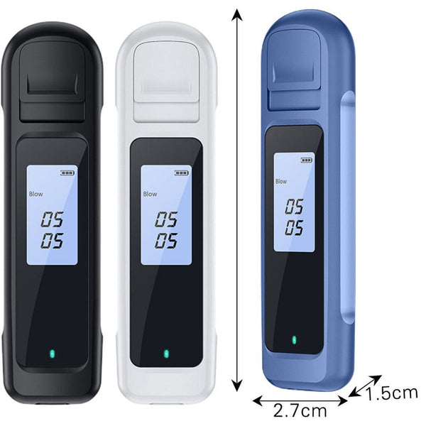 Electronic Breathalysers My Decorations Alcohol Breathalyzer Drink Tester Dui Lcd Analyzer Handbag Pocket Size Black Free Post