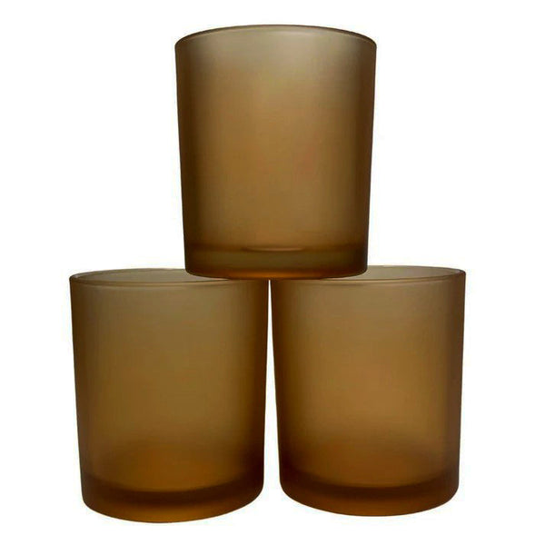 My Decorations Brown Frosted Glass Votive Tealight Candle Holders 10 Pack Seasonal Decorations
