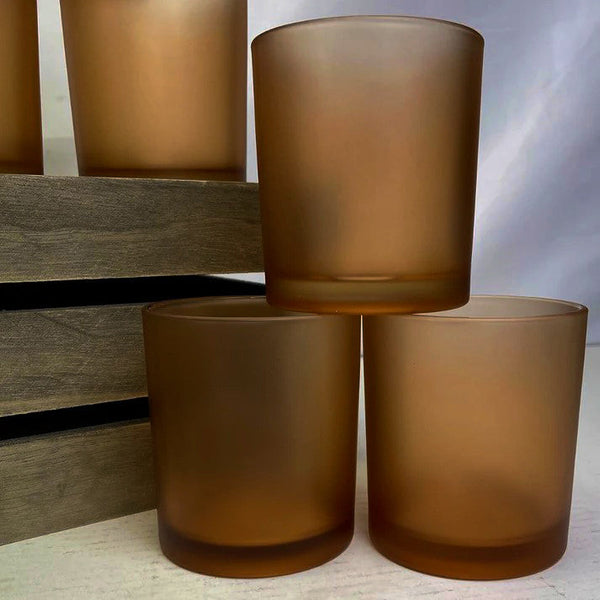 My Decorations 40 Pack Brown Frosted Glass Tea Light Candle Holders Wedding Event Candle Holders & Accessories