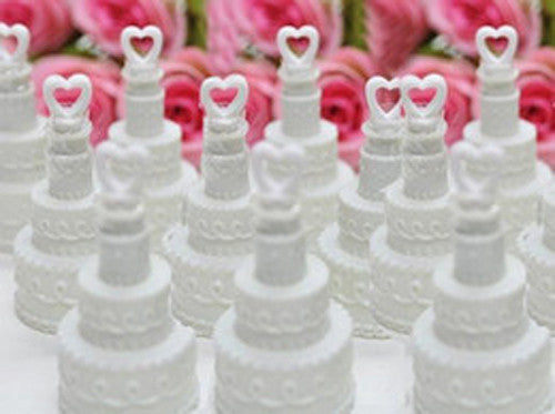 Mini Wedding Cake Bubble Bottles Custom Party Favors For Occasions Venue Decorations