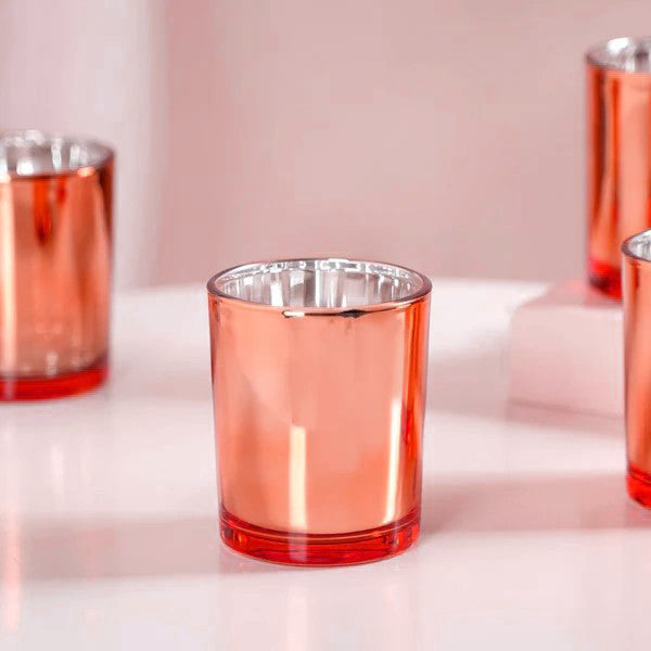 My Decorations 20 Pack Copper Glass Tealight Holders For Weddings Parties And Special Events Candle Holders & Accessories