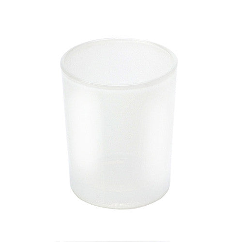 My Decorations Frosted White Glass Votive Candle Holders For Tealight Candles Seasonal Decorations