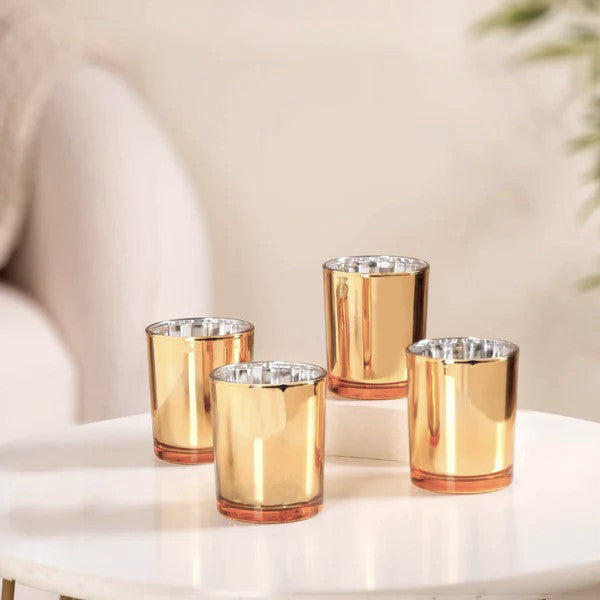 My Decorations 40 Pack Gold Glass Tealight Candle Holders Wedding Event Candle Holders & Accessories