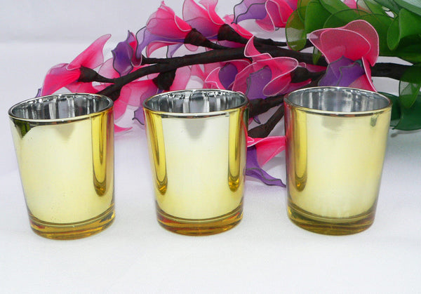 My Decorations 40 Pack Gold Glass Tealight Candle Holders Wedding Event Candle Holders & Accessories