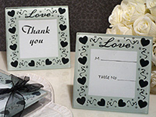 30 Pack Wedding Coasters Glass Square Photo Frame Bomboniere Favour 9X9cm 2 Frames Per Favours & Party Bag Fillers