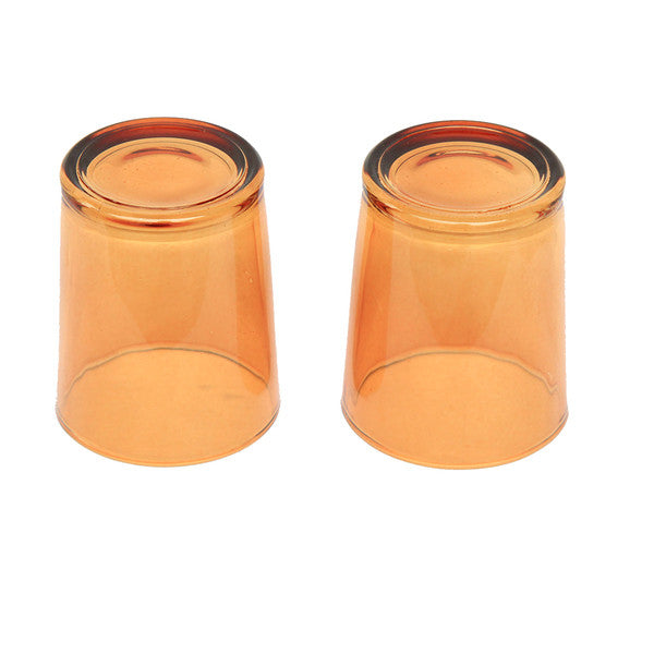 My Decorations 40 Pack Orange Glass Tealight Candle Holders Wedding Event Candle Holders & Accessories