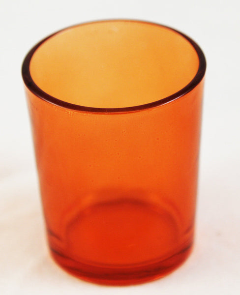 My Decorations 40 Pack Orange Glass Tealight Candle Holders Wedding Event Candle Holders & Accessories
