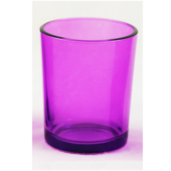 My Decorations Purple Glass Votive Tealight Candle Holders For Home And Events Seasonal Decorations