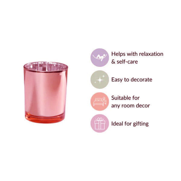 My Decorations Rose Gold Pink Votive Tealight Candle Holders For Home And Garden Seasonal Decorations