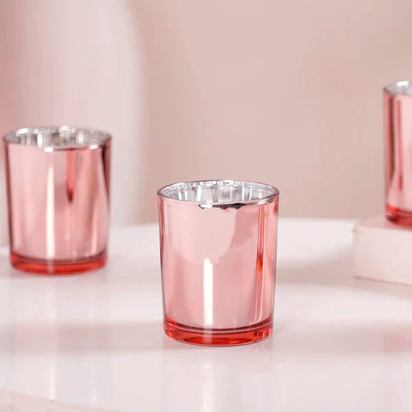 My Decorations 40 X Rose Gold Pink Votive Tealight Candle Holders Candle Holders & Accessories