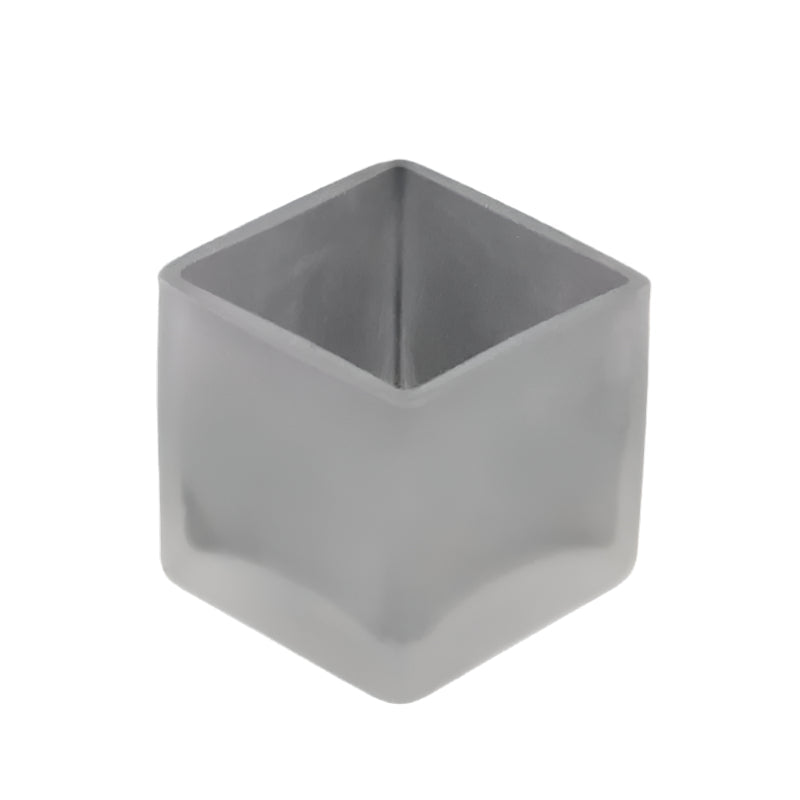 My Decorations Square Cube Frosted Glass Tealight Candle Holders For Home And Garden Seasonal Decorations