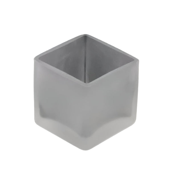 My Decorations Square Cube Frosted Glass Tealight Candle Holders For Home And Garden Seasonal Decorations
