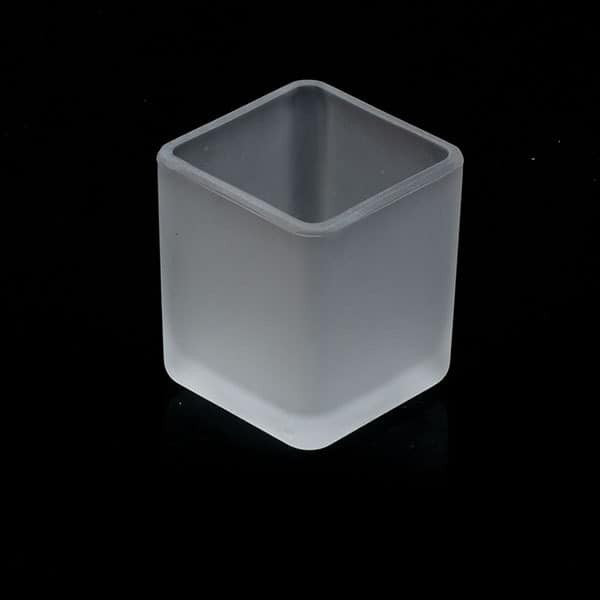 My Decorations 30 Bulk Pack Square Cube Frosted Glass 5Cm Tealight Candle Holder Festival Wedding Propose Parties Holiday And Home Candle Holders & Ac