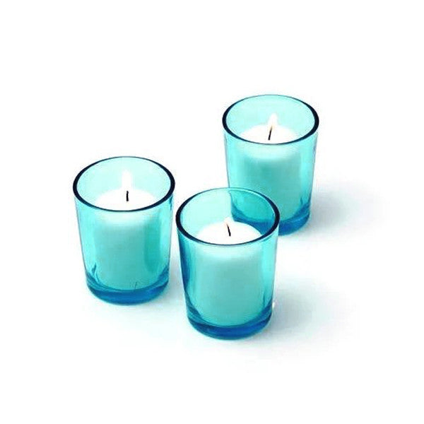 My Decorations 40 Pack Turquoise Glass Votive Tealight Candle Holders House Party Centrepiece Xmas Wedding Candle Holders & Accessories