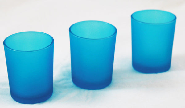 My Decorations 40 Pack Turquoise Frosted Glass Votive Tealight Candle Holders Candle Holders & Accessories