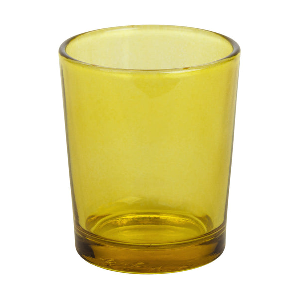 My Decorations 40 Pack Yellow Glass Tea Light Candle Holders Wedding Event Candle Holders & Accessories