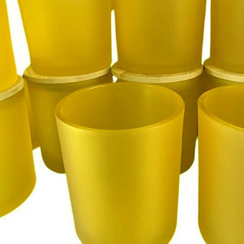 My Decorations 20 Pack Yellow Frosted Glass Votive Candle Holders Table Centreoieces Xmas Wedding Anniversary Event Recption Party Function Or Home C