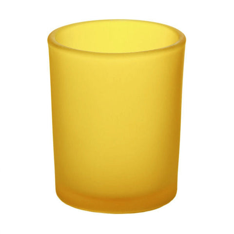 My Decorations 40 Pack Yellow Glass Tea Light Candle Holders Wedding Event Candle Holders & Accessories