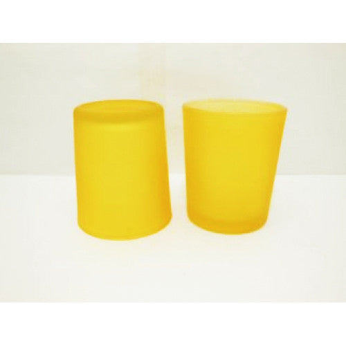 My Decorations 40 Pack Yellow Glass Tea Light Candle Holders Wedding Event Candle Holders & Accessories