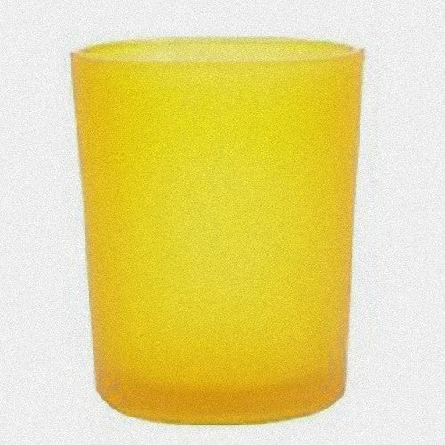 My Decorations 40 Pack Yellow Glass Tea Light Candle Holders Wedding Event Candle Holders & Accessories