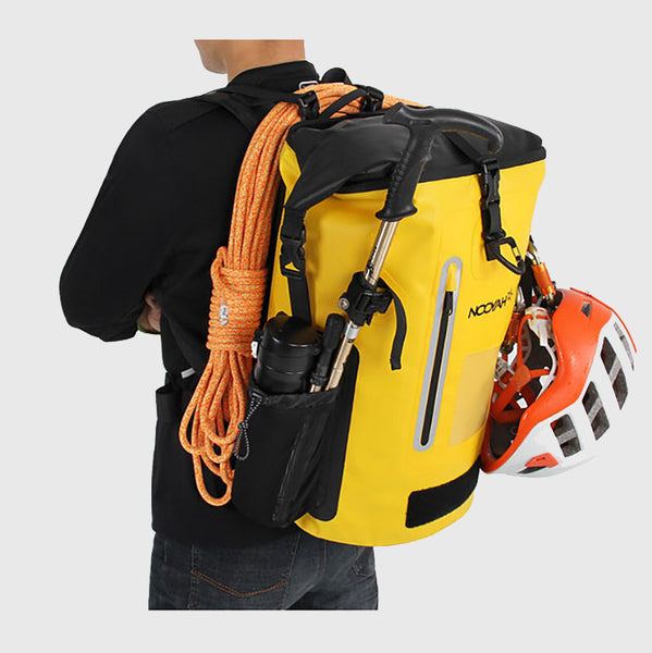 Nooyah Ipx8 Waterproof Bike Cycle Outdoor Sports Backpack Double Layer Bag Yellow Bags & Panniers