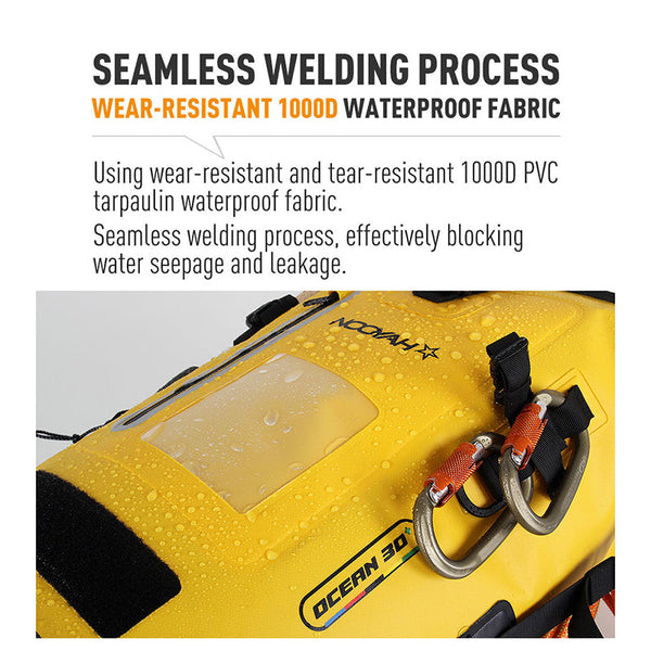 Nooyah Ipx8 Waterproof Bike Cycle Outdoor Sports Backpack Double Layer Bag Yellow Bags & Panniers