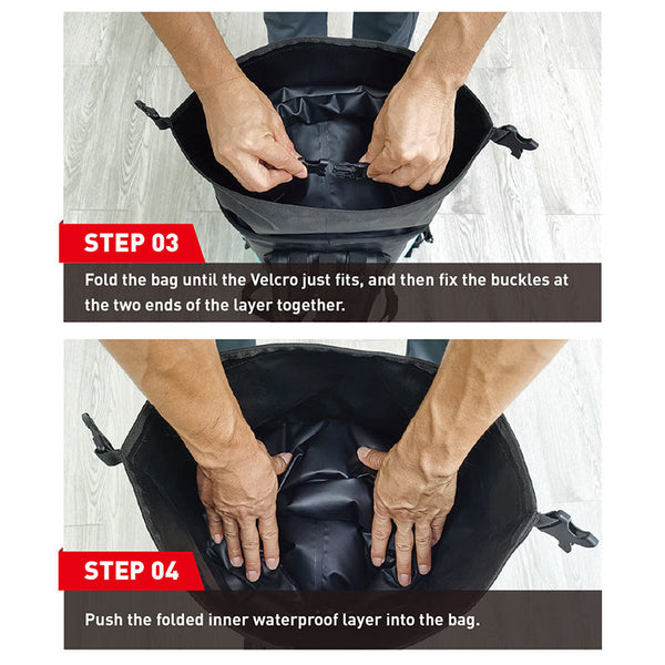 Nooyah Ipx8 Waterproof Bike Cycle Outdoor Sports Backpack Double Layer Bag Yellow Bags & Panniers