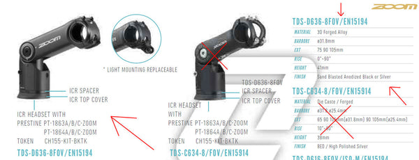 Zoom Tds D636 Height Adjustable Stem Mtb Ebike Mountain Cable Intergration Hide 31.8Mm Seatposts