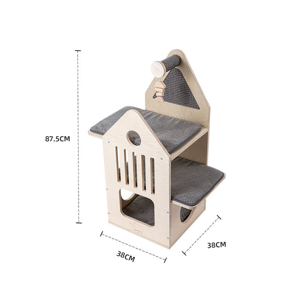 Honeypotcat Cosy Cat Villa 87.5Cm Cat Houses