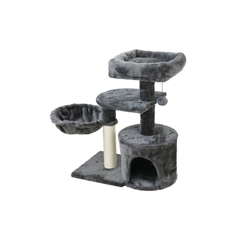 Catio Chipboard Flannel Scratching Tower Cubby Furniture & Scratchers