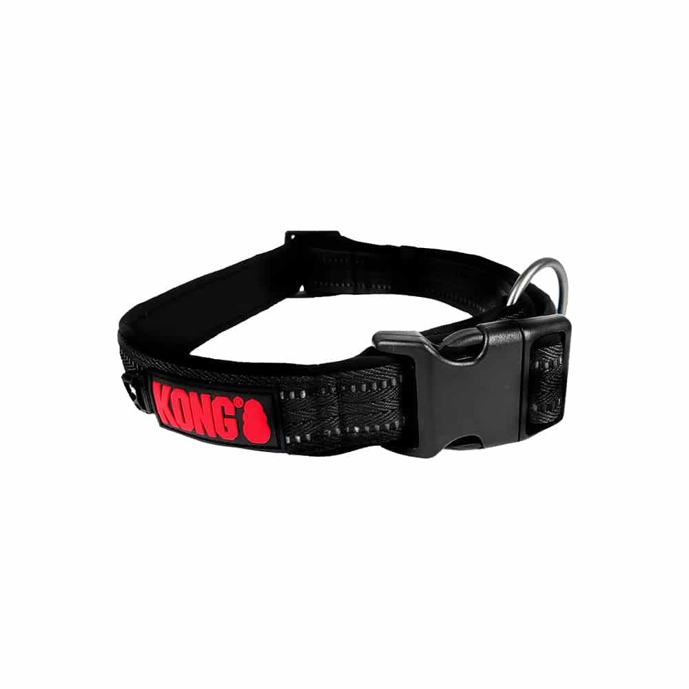 Leads & Head Collars Kong Nylon Black Collars Medium