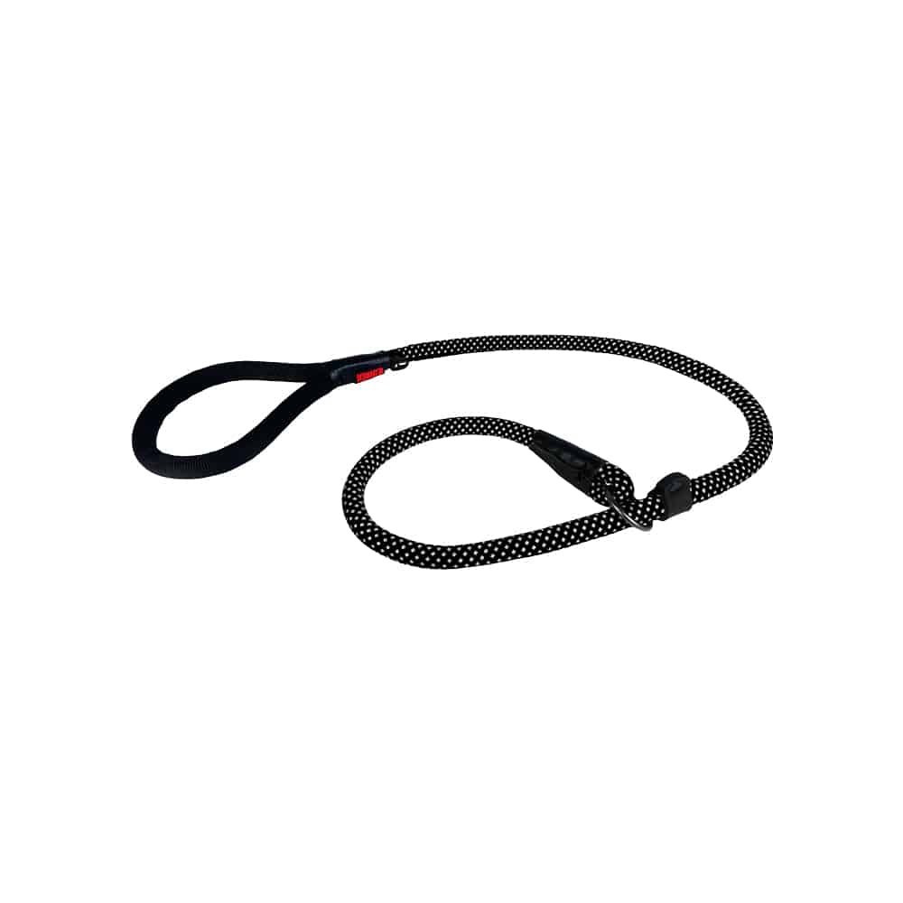 Leads & Head Collars Kong Slip Rope Black Leashes Medium
