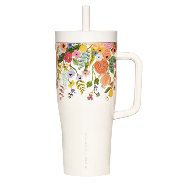 Corkcicle Cruiser 1.2Ltr Rifle Paper Garden Party Cream Vacuum Flasks & Mugs