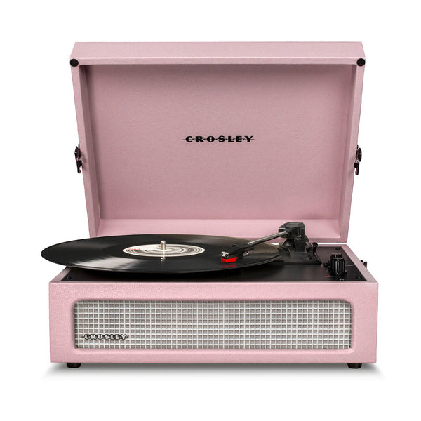 Crosley Voyager Bluetooth Portable Turntable Amethyst + Bundled Majority D40 Speakers Black Turntables