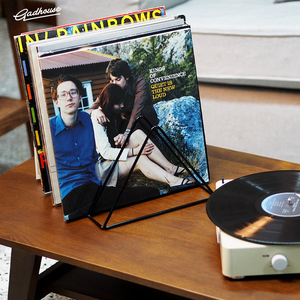 Crosley Voyager Bluetooth Portable Turntable Cocoa + Gadhouse Vinyl Rack Bundle Black Turntables
