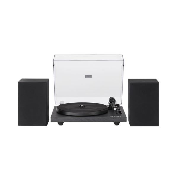 Crosley C62 Shelf System Black Turntables
