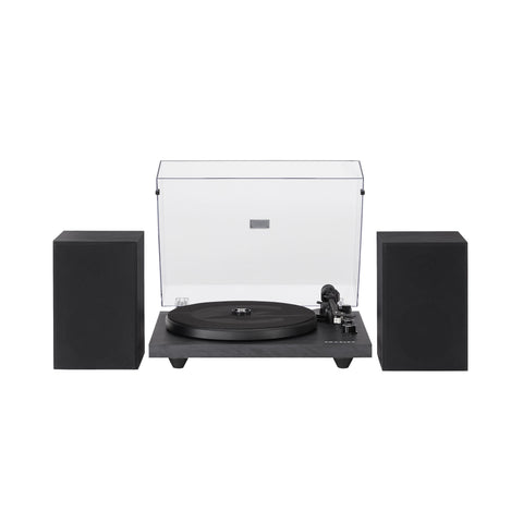Crosley C62 Shelf System Black Turntables