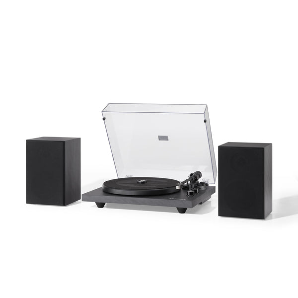 Crosley C62 Shelf System Black Turntables