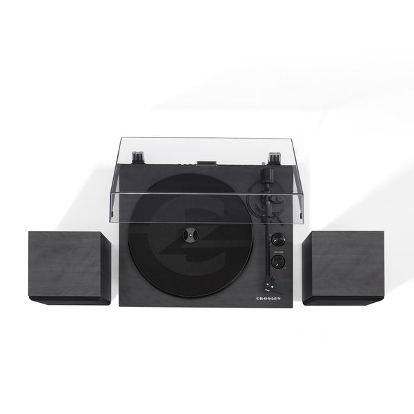 Crosley C62 Shelf System Black Turntables