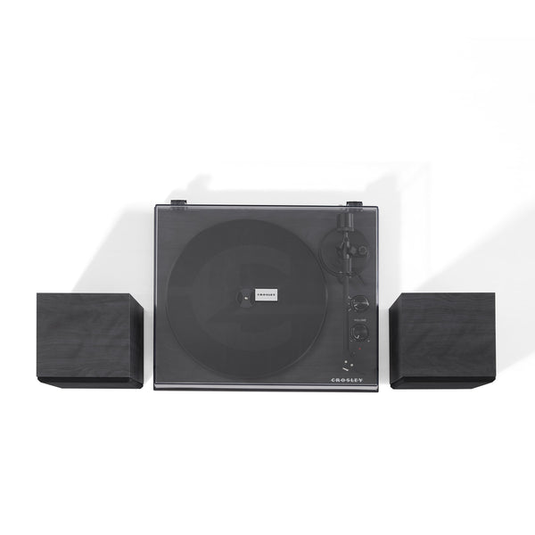 Crosley C62 Shelf System Black Turntables