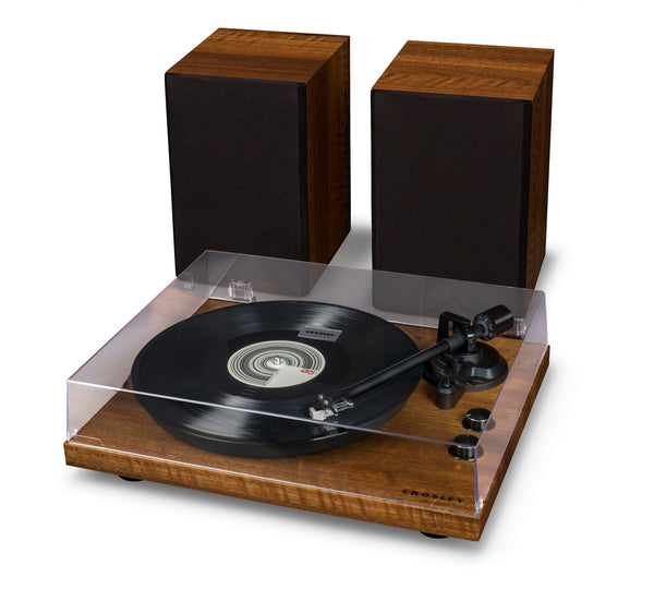 Crosley C62 Shelf System Walnut Turntables