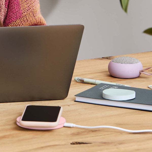 Kreafunk Wicharge 2 Wireless Qi Charger 15W Dusty Rose Chargers & Cradles