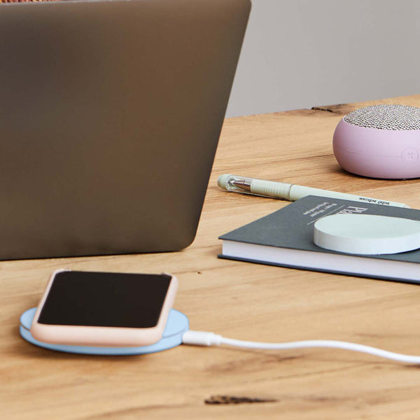 Kreafunk Wicharge 2 Wireless Qi Charger 15W Cloudy Blue Chargers & Cradles