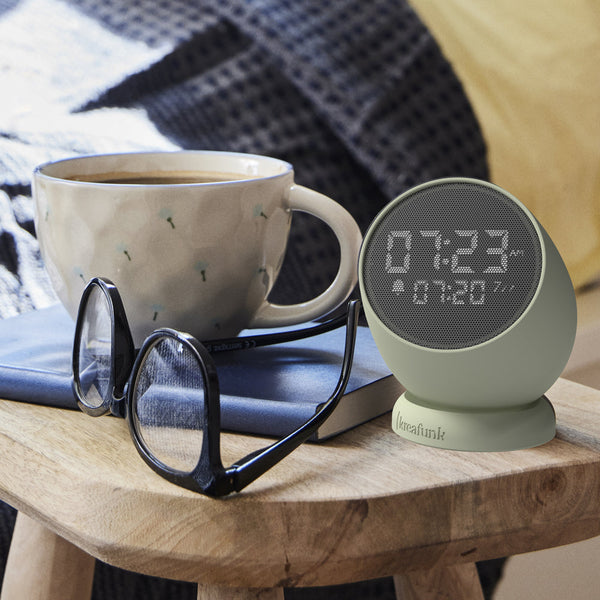 Kreafunk Bell Alarm Clock Dusty Olive Alarm Clocks & Clock Radios