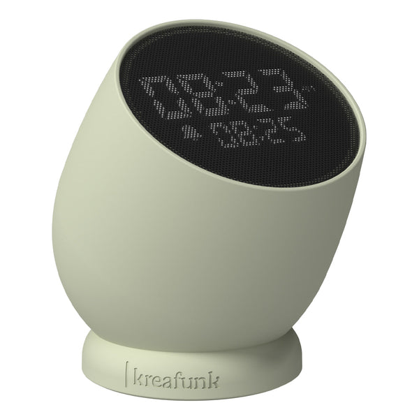 Kreafunk Bell Alarm Clock Dusty Olive Alarm Clocks & Clock Radios