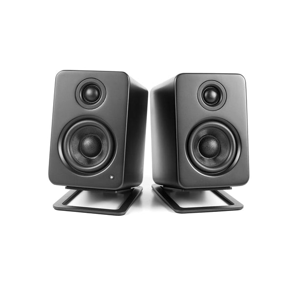 Kanto S2 Angled Desktop Speaker Stands For Small Speakers Pair Black Mounts & Holders