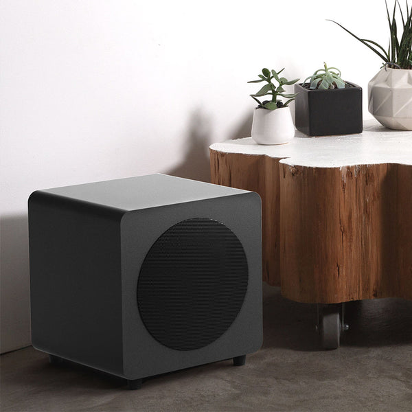 Kanto Sub8 300W 8" Sealed Powered Subwoofer Matte Black Home Speakers & Subwoofers