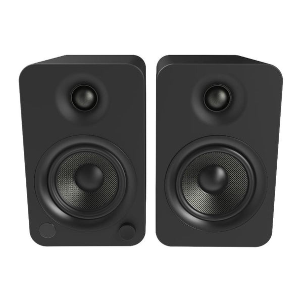 Kanto Yu4 140W Powered Bookshelf Speakers With Bluetooth And Phono Preamp Pair Matte Black Home Speakers & Subwoofers
