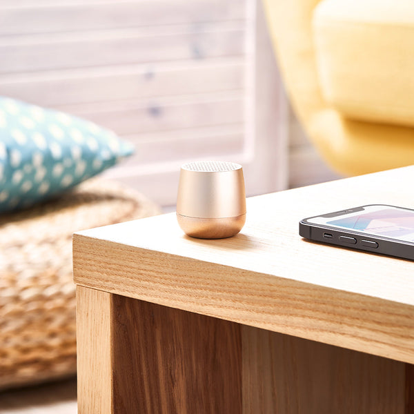 Lexon Mino+ Mini Bluetooth Speaker Gold Audio Docks & Mini Speakers